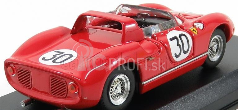 Umelecký model Ferrari 250p Spider Ch.0810 N 30 Winner 12h Sebring 1963 Surtees - Scarfiotti 1:43 Red