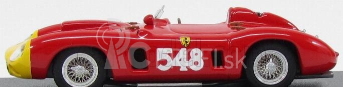 Umelecký model Ferrari 290mm Spider N 548 Winner Mille Miglia 1956 E.castellotti 1:43 Červená žltá