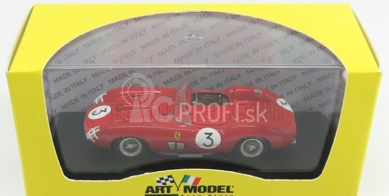 Umelecký model Ferrari 335s Spider Ch.0674 N 3 Sweden Gp 1957 Hawthorn - Musso 1:43 Red