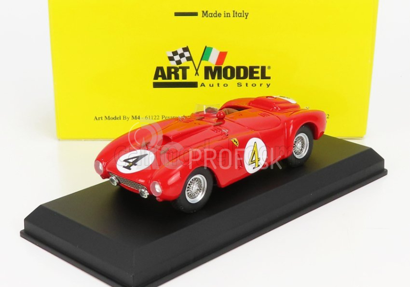 Umelecký model Ferrari 375 Plus 5.0l V12 Spider Team Scuderia Ferrari N 4 Winner 24h Le Mans 1954 Maurice Trintignant - Jose Froilan Gonzales 1:43 Red