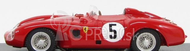 Umelecký model Ferrari 625 Lm Spider N 5 Road America Elkhart Lake 1962 Gerber - Bridge 1:43 Red