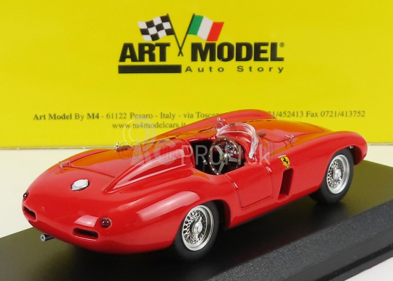 Umelecký model Ferrari 750 Monza Spider Prova 1955 1:43 Červená