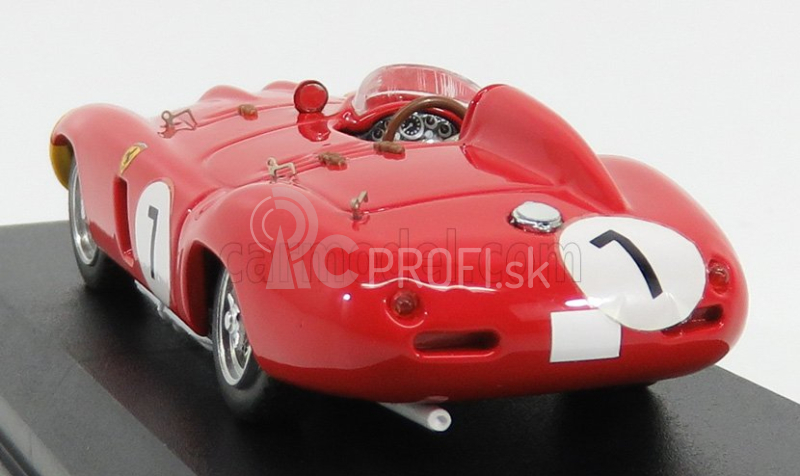 Umelecký model Ferrari 857s Ch.0578 N 7 5. 1000km Paríž-monthlery 1956 De Pordago - Hill 1:43 Červená