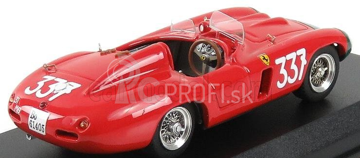 Umelecký model Ferrari 857s Ch.0584 N337 Winner Giro Di Sicilia 1956 P.collins - Klementasky 1:43 Červená čierna