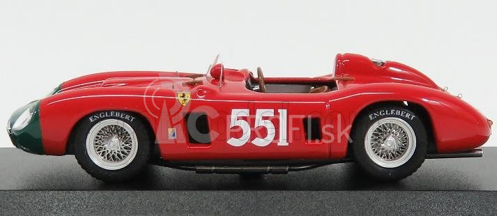 Umelecký model Ferrari 860 Monza Spider Ch.0628 N 551 2nd Mille Miglia 1956 Collins - Klementaski 1:43 Red