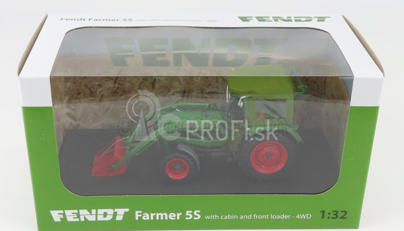 Universal hobbies Fendt Farmer 5s 4wd Tractor With Front Loader 1975 1:32 Zelená červená