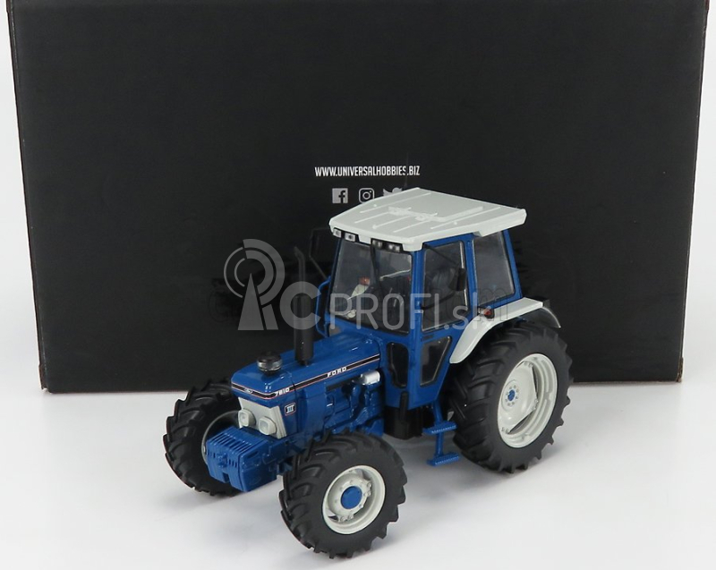 Universal hobbies Ford england 7810 Tractor 1992 1:32 Modrá Sivá