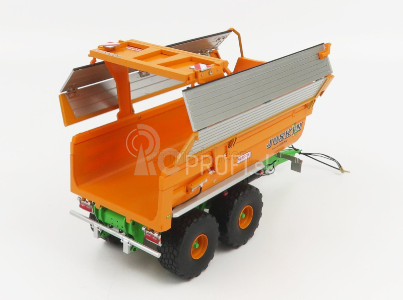 Universal hobbies Joskin Silo-cargo Transktp 22/50 Uzavretý príves pre traktor 2004 1:32 Oranžová strieborno-zelená