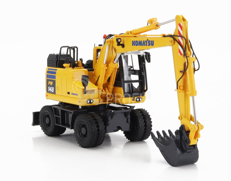 Universal hobbies Komatsu Pw148 Ruspa Gommata - traktorový škrabák 1:50 žltá čierna