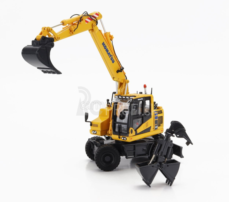 Universal hobbies Komatsu Pw148 Ruspa Gommata - traktorový škrabák 1:50 žltá čierna