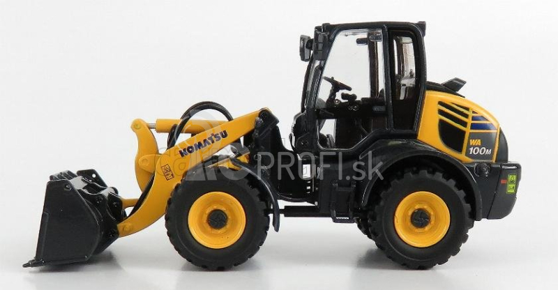 Universal hobbies Komatsu Wa100m Ruspa Gommata Traktor - škrabák 1:50 žltá čierna