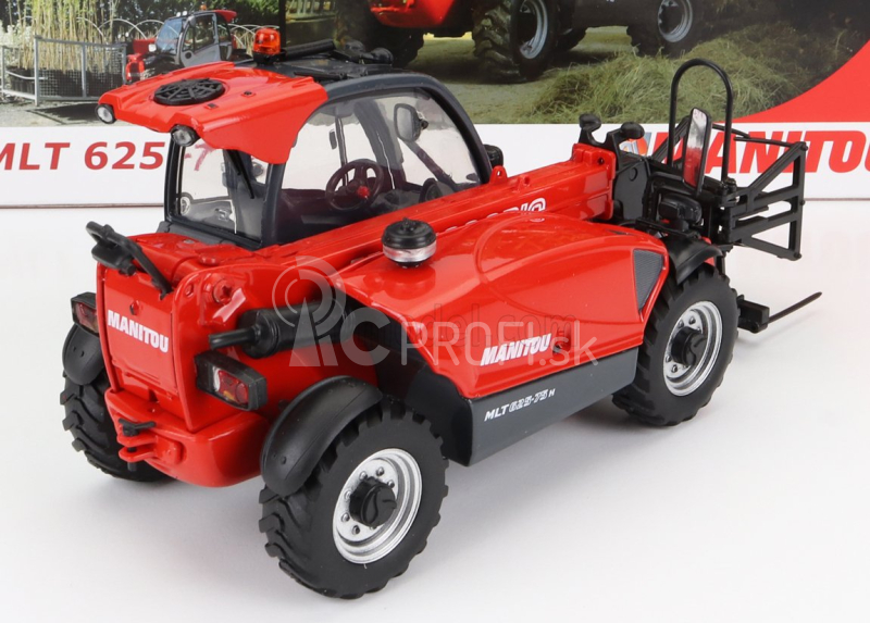 Universal hobbies Manitou Mlt 625-75h Teleskopický traktor - Elevatore 1:32 Červená strieborná