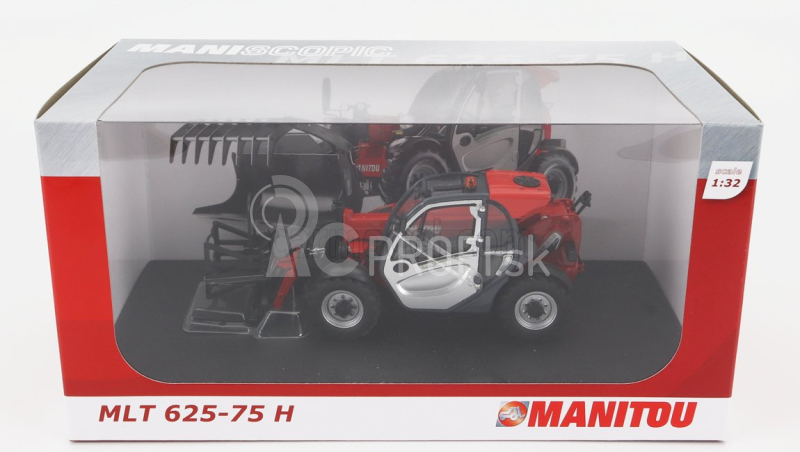 Universal hobbies Manitou Mlt 625-75h Teleskopický traktor - Elevatore 1:32 Červená strieborná