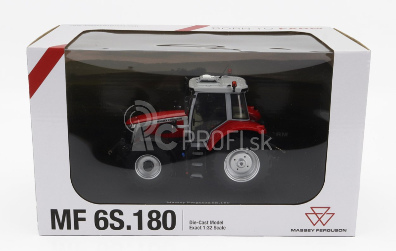 Universal hobbies Massey ferguson Mf6s.180 Tractor 2021 1:32 Červená sivá