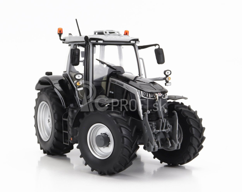 Universal hobbies Massey ferguson Mf6s.180 Tractor Black Edition 2022 1:32 Silver Black