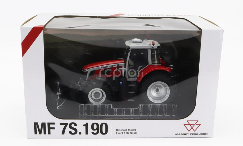 Universal hobbies Massey ferguson Mf7s.190 Tractor 2022 1:32 Červená sivá