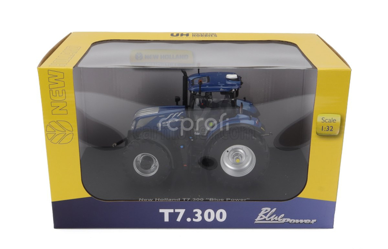 Universal hobbies New holland T7.300 Tractor Blue Power 2020 1:32 Blue Met