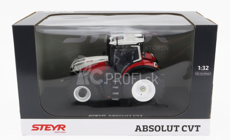 Universal hobbies Steyr 6280 Absolut Cvt Tractor 2022 1:32 červená biela