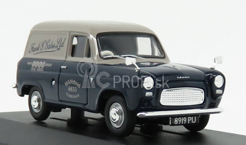 Vanguards Ford england 300e Thames Van Frank G.gates Ltd 1954 1:43 modrá sivá