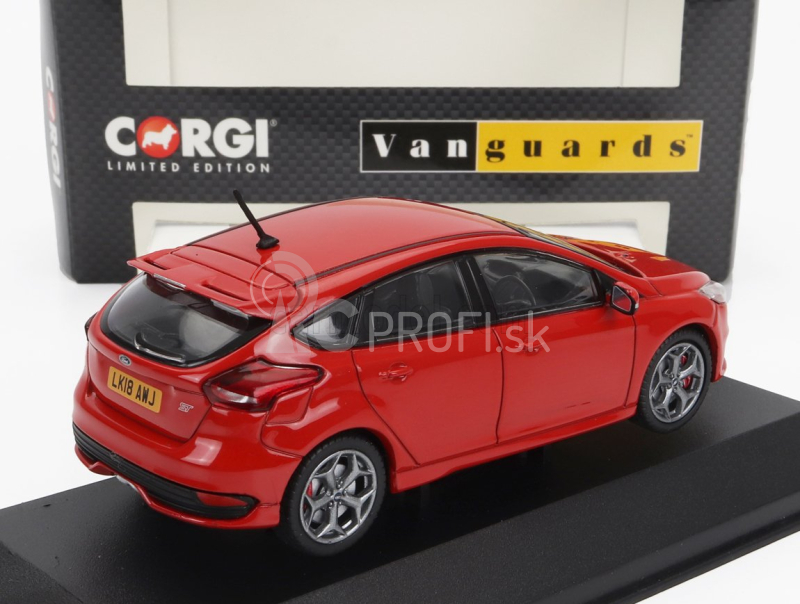 Vanguards Ford england Focus Mkii St-3 2018 1:43 Červená