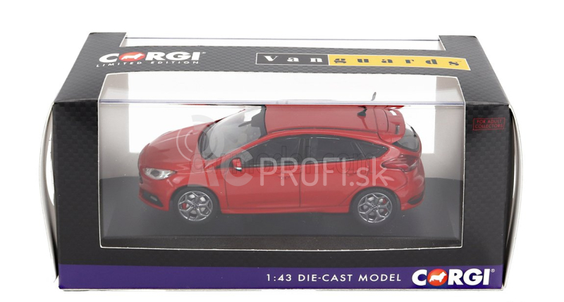 Vanguards Ford england Focus Mkii St-3 2018 1:43 Červená