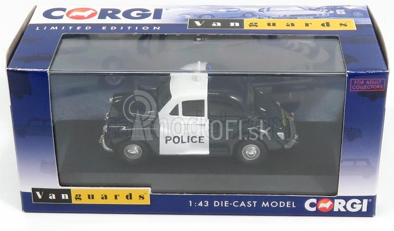 Vanguards Morris Minor 1000 Police 1963 1:43 Tmavomodrá biela