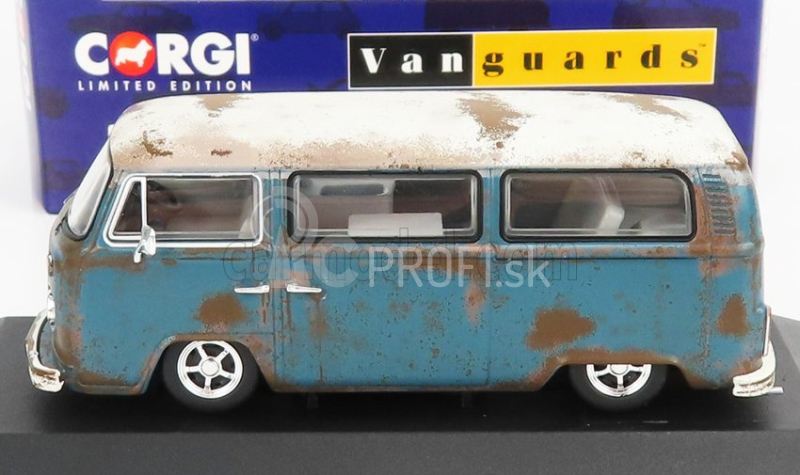 Vanguards Volkswagen T1 Minibus Camper 1962 1:43 Modrá biela