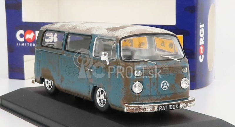 Vanguards Volkswagen T1 Minibus Camper 1962 1:43 Modrá biela