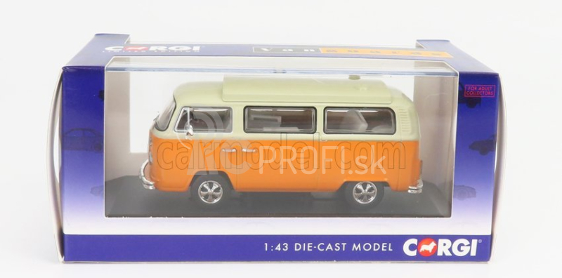 Vanguards Volkswagen T1 Minibus Camper 1962 1:43 žltá biela