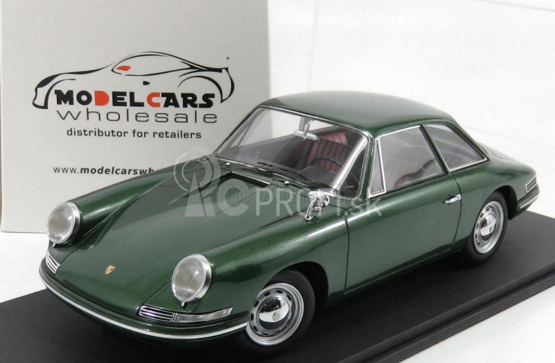 Veľkoobchodný model Porsche 754 T7 - Prototyp 901/911 Coupe 1959 - Exkluzívny model auta 1:18 Green Met