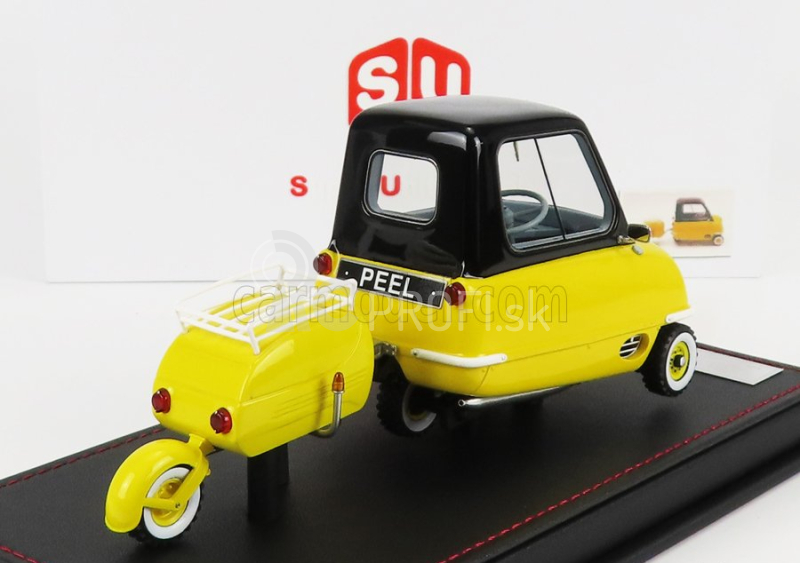 Vmb-models Peel P50 s prívesom 1964 1:18 žltá čierna