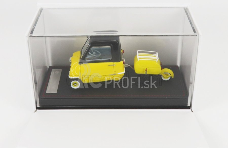 Vmb-models Peel P50 s prívesom 1964 1:18 žltá čierna