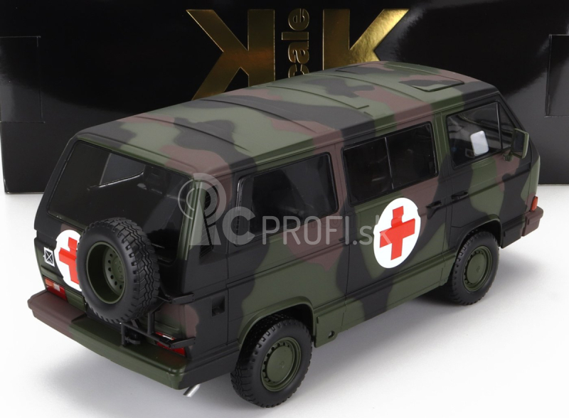 Volkswagen T3 Minibus nemeckej armády 1987 1:18 Vojenská kamufláž