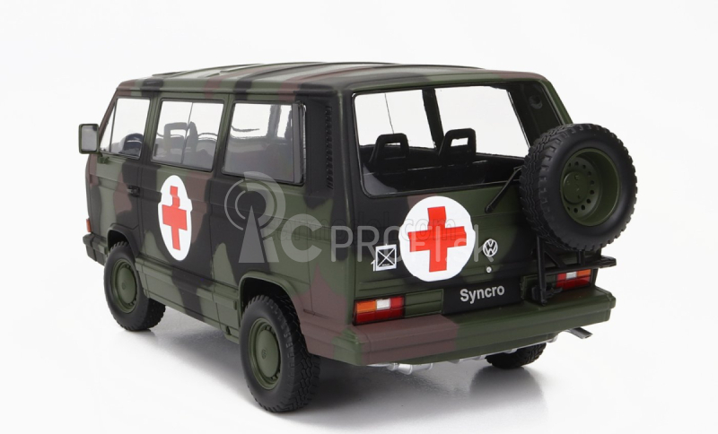 Volkswagen T3 Minibus nemeckej armády 1987 1:18 Vojenská kamufláž