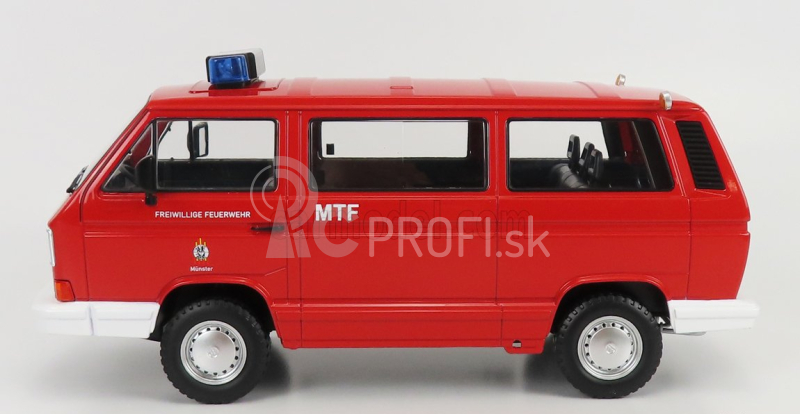 Volkswagen T3 Minibus Syncro Feuerwehr 1987 1:18 Červená