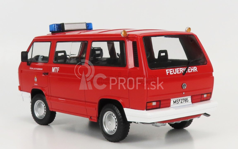 Volkswagen T3 Minibus Syncro Feuerwehr 1987 1:18 Červená