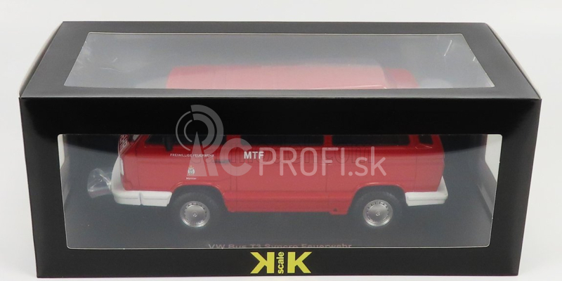 Volkswagen T3 Minibus Syncro Feuerwehr 1987 1:18 Červená