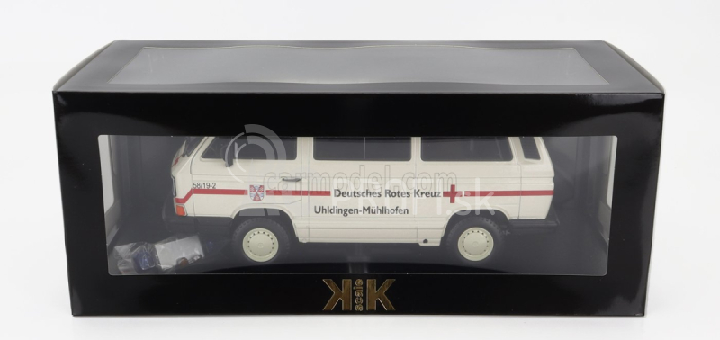 Volkswagen T3 Minibus v mierke Kk Deutsches Rotes Kreuz Ambulance 1987 1:18 Creme Red