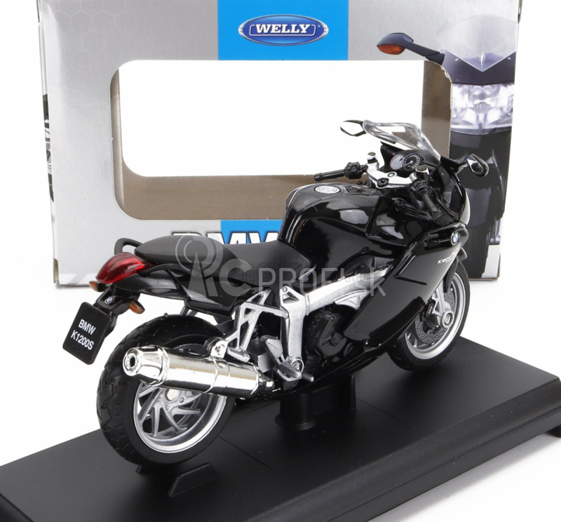 Welly BMW K1200s 2005 1:18 čierna