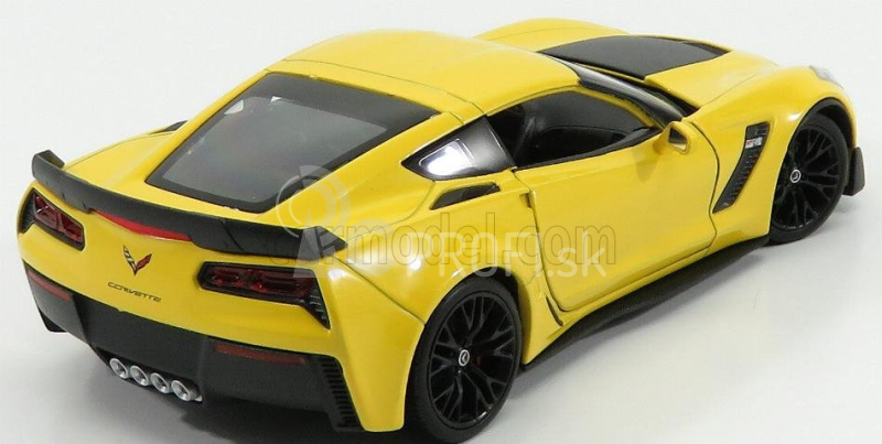 Welly Chevrolet Corvette Z06 Coupe 2017 1:24 žltá