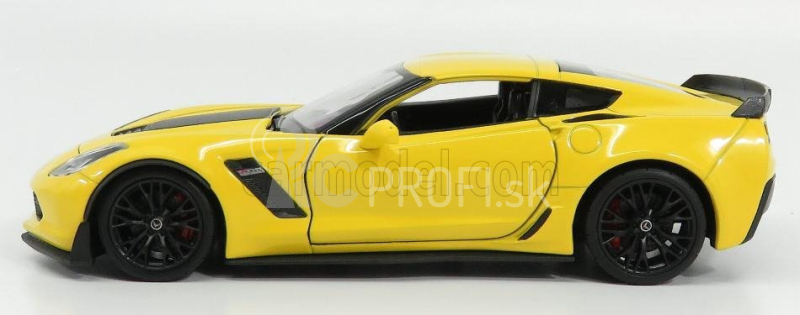 Welly Chevrolet Corvette Z06 Coupe 2017 1:24 žltá