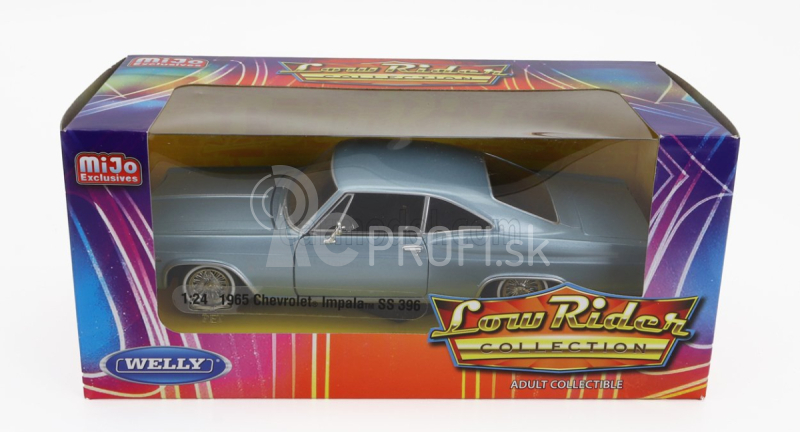 Welly Chevrolet Impala Ss 396 Coupe Low Rider 1965 1:24 čierna