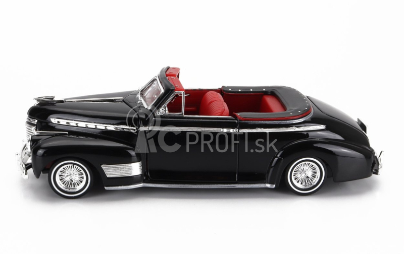 Welly Chevrolet Special De Luxe Cabriolet Open Low Rider 1941 1:24 čierna