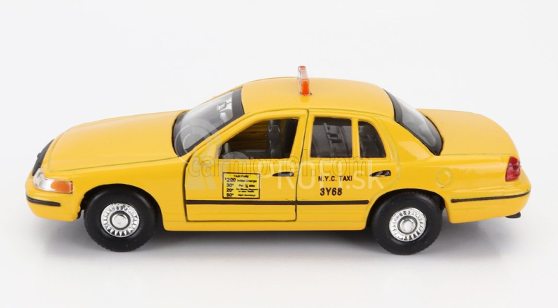 Welly Ford usa Crown Victoria Taxi New York Usa 1999 - poškodenie karty Box 1:38 žltá