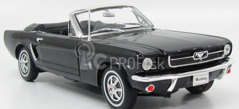 Welly Ford usa Mustang Cabriolet 1964 1:18 čierny