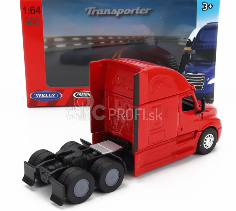 Welly Freightliner Cascadia ťahač 3-osý 2015 1:64 Červený