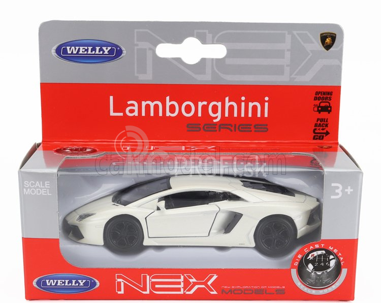 Welly Lamborghini Aventador Lp700-4 2011 1:34 White Pearl