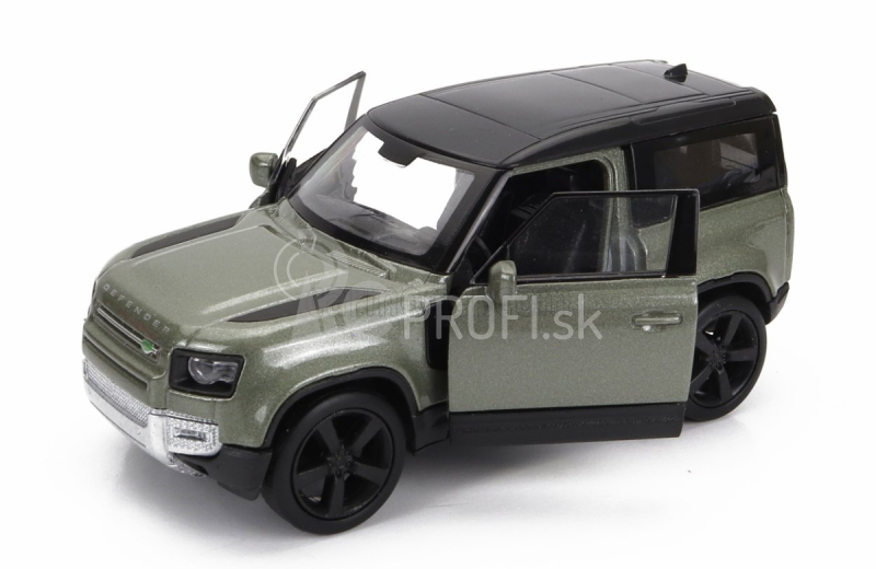 Welly Land rover New Defender 110 2020 1:34 zelená čierna