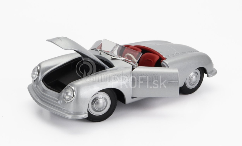 Welly Porsche 356 Roadster Spider Cabriolet Otvorený 1948 1:24 Strieborný