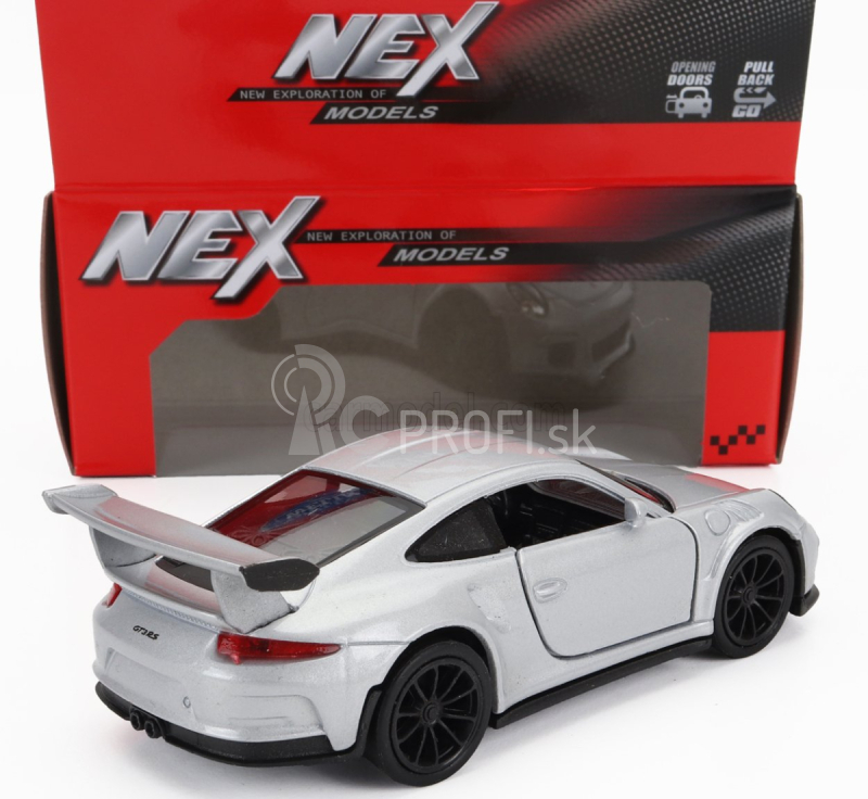 Welly Porsche 911 991 Gt3 Rs Coupe 2014 1:34 Strieborná